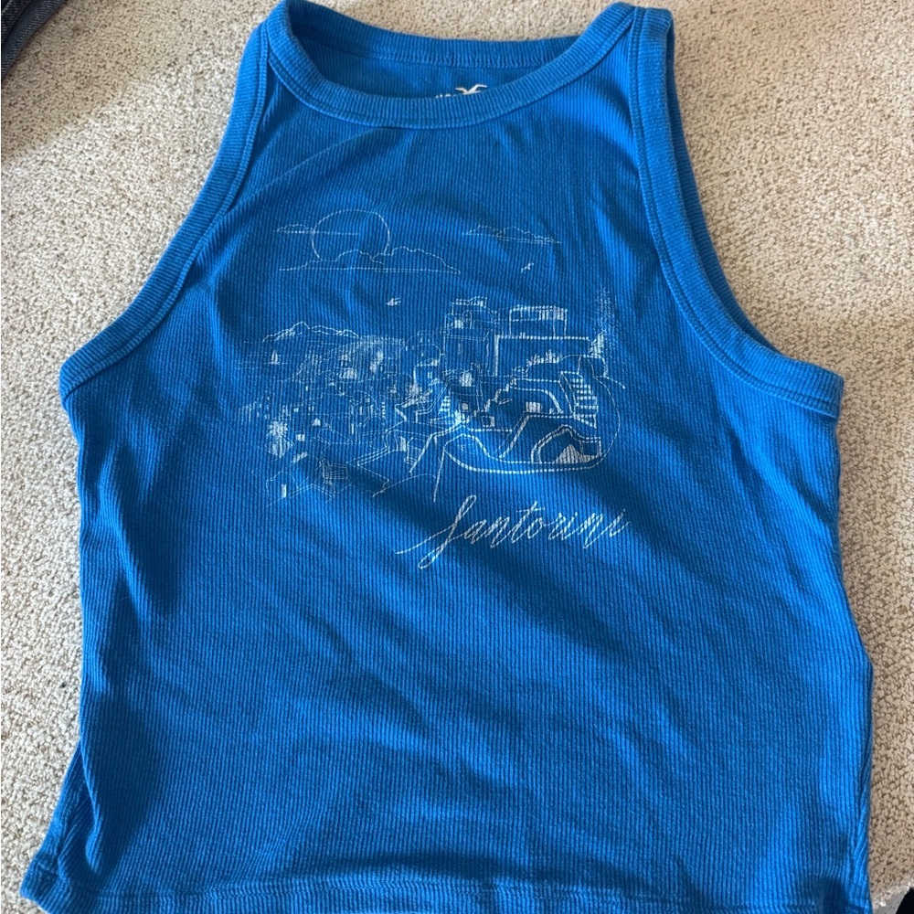 Santorini Blue Tank Top
